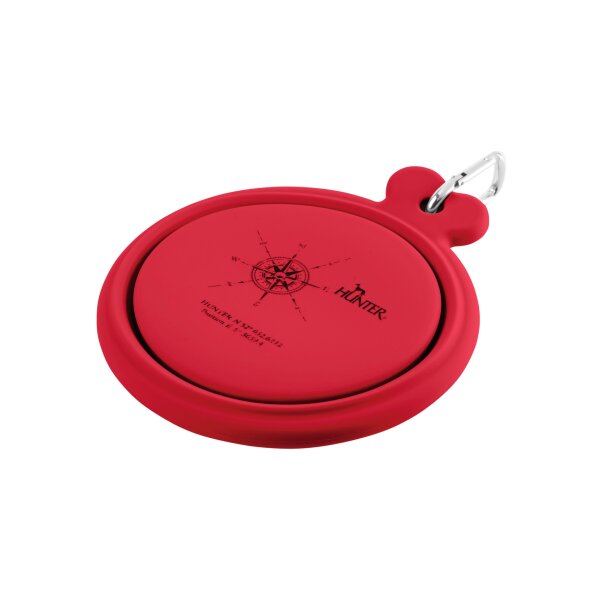 HUNTER Silikon Reisenapf "List" Rot 350/750 ml