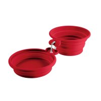 HUNTER Silikon Reisenapf "List" Rot 350/750 ml