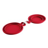 HUNTER Silikon Reisenapf "List" Rot 350/750 ml