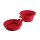 HUNTER Silikon Reisenapf "List" Rot 350/750 ml
