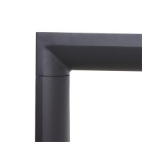 SIENA GARDEN SILVA Gartentisch 140 × 90 cm Anthrazit/Teak