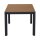 SIENA GARDEN SILVA Gartentisch 140 × 90 cm Anthrazit/Teak