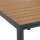 SIENA GARDEN SILVA Gartentisch 140 × 90 cm Anthrazit/Teak