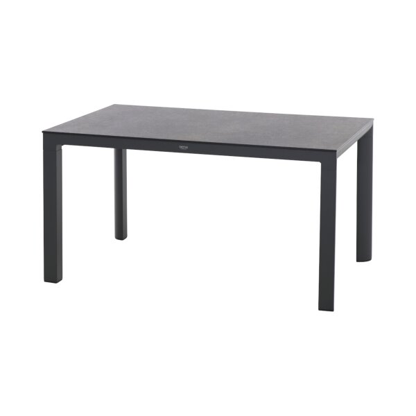 SIENA GARDEN SILVA Gartentisch 137,5 × 90 cm Anthrazit/Titan