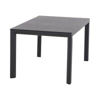 SIENA GARDEN SILVA Gartentisch 137,5 × 90 cm Anthrazit/Titan