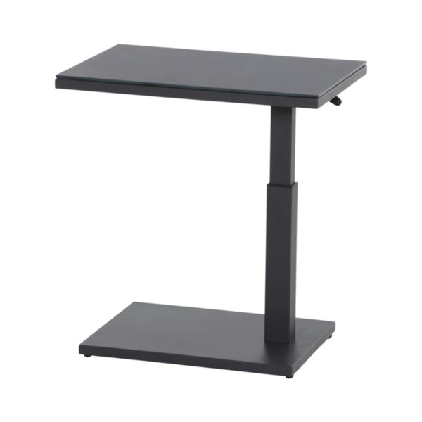SIENA GARDEN TORENO Lift-Beistelltisch 60 × 40 cm Anthrazit/Dark Concrete
