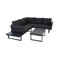 SIENA GARDEN WESTON Loungeset 3‑teilig Anthrazit
