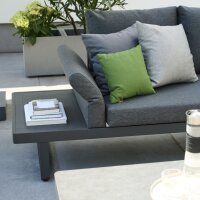 SIENA GARDEN WESTON Loungeset 3‑teilig Anthrazit