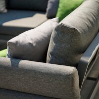 SIENA GARDEN WESTON Loungeset 3‑teilig Anthrazit