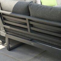SIENA GARDEN WESTON Loungeset 3‑teilig Anthrazit