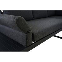 SIENA GARDEN WESTON Loungeset 3‑teilig Anthrazit