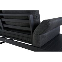 SIENA GARDEN WESTON Loungeset 3‑teilig Anthrazit