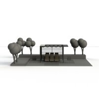 SIENA GARDEN Schattenmanufaktur LIBERA Dachbezug Anthrazit 300 × 300 cm