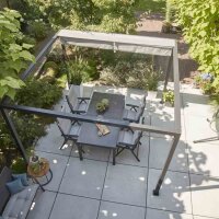 SIENA GARDEN Schattenmanufaktur LIBERA Dachbezug Anthrazit 300 × 300 cm