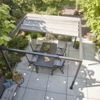 SIENA GARDEN Schattenmanufaktur LIBERA Dachbezug Anthrazit 300 × 300 cm