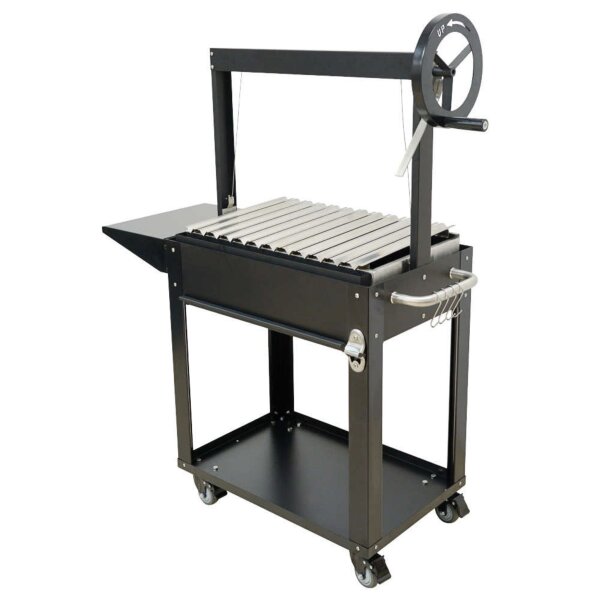 Holzkohlegrill Caliente – höhenverstellbarer Grill mit Edelstahlrost