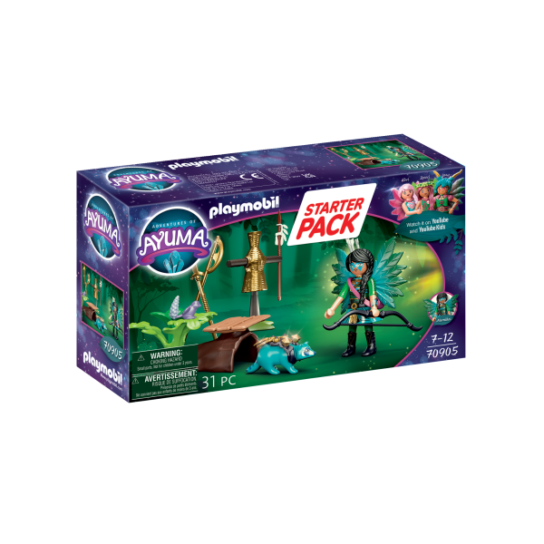 PLAYMOBIL Adventures of Ayuma Starter Pack Knight Fairy mit Waschbär