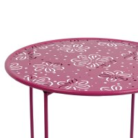 KAEMING Metalltisch mit Blumenmuster Pink