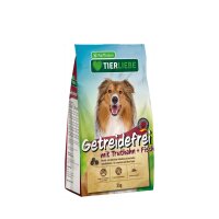 TIERLIEBE Hunde Trockenfutter Getreidefrei mit Truthahn und Fisch