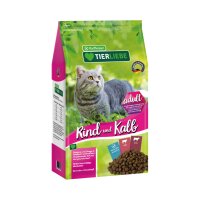 TIERLIEBE Katzen Trockenfutter "Adult" Rind & Kalb