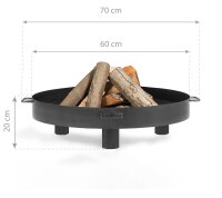 COOKKING Feuerschale Tunis 60, 70x70x20cm
