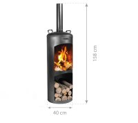 COOKKING Terrassenofen Faro, 40x40x158cm