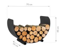 COOKKING Kaminholzregal Turyn 36x70x45cm