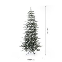 EVERGREEN Künstlicher Weihnachtsbaum Cedar Frost Kiefer, 114x114x210cm