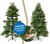 EVERGREEN Künstlicher Weihnachtsbaum Frost Fichte, 116x116x180cm