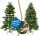 EVERGREEN Künstlicher Weihnachtsbaum Frost Fichte, 116x116x180cm