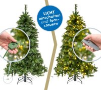 EVERGREEN Künstlicher Weihnachtsbaum Mesa Fichte, Inkl. LEDs, 180 cm