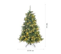 EVERGREEN Künstlicher Weihnachtsbaum Mesa Fichte, Inkl. LEDs, 180 cm