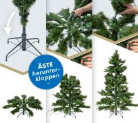 EVERGREEN Künstlicher Weihnachtsbaum Mesa Fichte, Inkl. LEDs, 180 cm