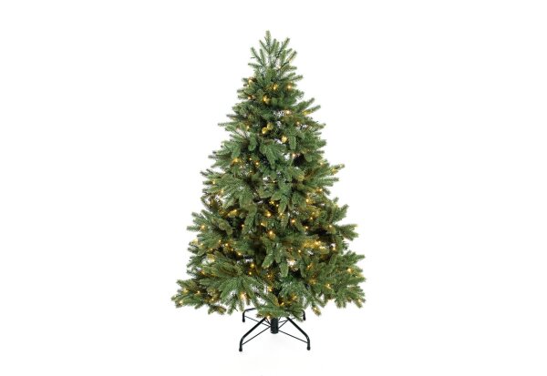 EVERGREEN Künstlicher Weihnachtsbaum Roswell Kiefer, Inkl. LEDs, 150 cm