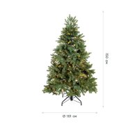 EVERGREEN Künstlicher Weihnachtsbaum Roswell Kiefer, Inkl. LEDs, 150 cm