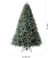 EVERGREEN Künstlicher Weihnachtsbaum Vermont Fichte, 160x160x240cm