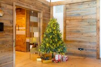 EVERGREEN Künstlicher Weihnachtsbaum Vermont Fichte, Inkl. LEDs, 129x129x180cm