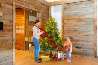 EVERGREEN Künstlicher Weihnachtsbaum Vermont Fichte, Inkl. LEDs, 129x129x180cm
