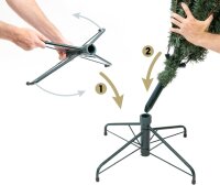 EVERGREEN Künstlicher Weihnachtsbaum Vermont Fichte, Inkl. LEDs, 129x129x180cm