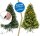 EVERGREEN Künstlicher Weihnachtsbaum Vermont Fichte, Inkl. LEDs, 129x129x180cm