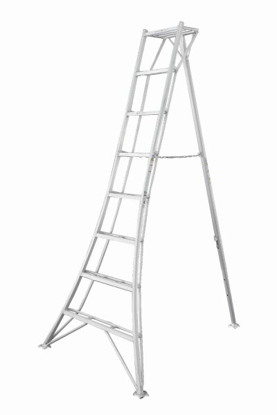 NIWAKI Gartenleiter 3-Holm Leiter mit 8 Sprossen