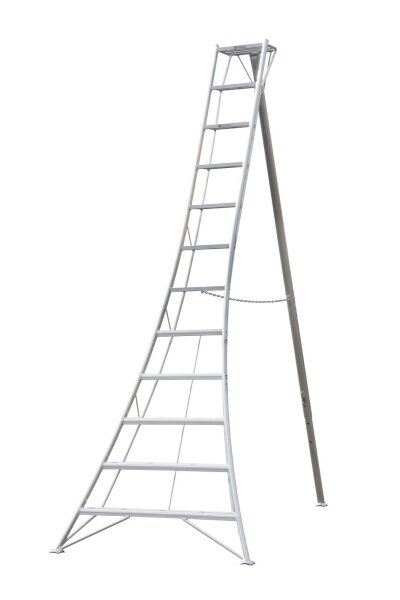 NIWAKI Gartenleiter 3-Holm Leiter mit 12 Sprossen