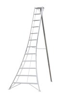 NIWAKI Gartenleiter 3-Holm Leiter mit 12 Sprossen