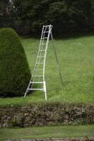NIWAKI Gartenleiter 3-Holm Leiter mit 11 Sprossen höhenverstellbar