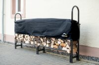 SHELTERLOGIC Kaminholzregal Traglast 1000 kg, Inkl. Abdeckung, 25x244x118cm