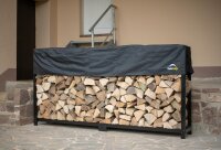 SHELTERLOGIC Kaminholzregal Traglast 2.000 kg, Inkl. Abdeckung, 36,3x238,3x118,9cm