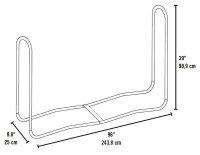 SHELTERLOGIC Kaminholzregal Traglast 550 kg 25x243,8x98,9cm