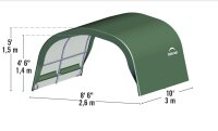 SHELTERLOGIC Weidezelt Run-In-Shed 300x260x150cm