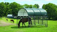 SHELTERLOGIC Weidezelt Überdachung 13,7 m², 370x370x170cm