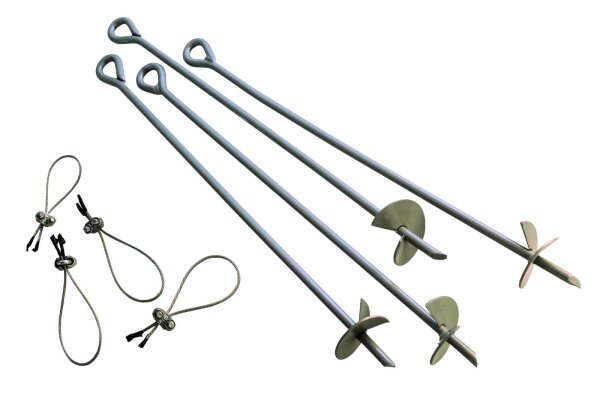 SHELTERLOGIC Weidezelt Zubehör Bodenanker 4 Stück 69cm